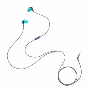 JBL Endurance Run 3 Wired Earbud, Behind-the-ear Stereo Earset - Purple - Binaural - In-ear - 20 Hz to 20 kHz - Mini-phone
