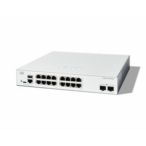 Cisco Catalyst 1300 C1300-16T-2G 16 Ports Manageable Ethernet Switch - Gigabit Ethernet - 10/100/1000Base-T, 1000Base-X - 