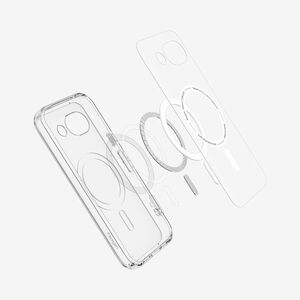 Spigen Ultra Hybrid Case for Google Pixel 10a Smartphone - Clear Graphite - Yellowing Resistant, Drop Resistant, Scratch R