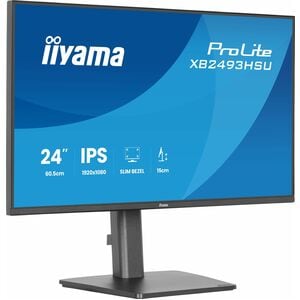 iiyama ProLite XB2493HSU-B1 24" Class Full HD LED Monitor - 16:9 - Matte Black - 60.5 cm (23.8") Viewable - In-plane Switc