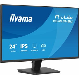 iiyama ProLite X2493HSU-B1 24" Class Full HD LED Monitor - 16:9 - Matte Black - 60.5 cm (23.8") Viewable - In-plane Switch