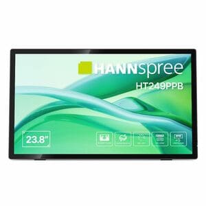 Hannspree HT249PPB 24" Class LED Touchscreen Monitor - 16:9 - 5 ms - 60.5 cm (23.8") Viewable - Projected Capacitive - 10 