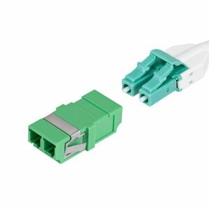 StarTech LC to LC Coupler 10 Pack, OS2 Single Mode SC Footprint LC Fiber Optic Coupler without Flange, LC/APC Duplex Adapt