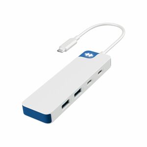 Hyper HyperDrive Flex HD5200BUGL USB-Hub - USB-Typ C - 640 MB/s - Tastatur, Festplatte - Desktop - Blau, Weiß - 4 Total US
