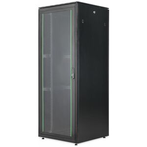 Digitus Unique Light 42U Bodenstehend Geschlossener Schrank Rackschrank für IT-Ausrüstung743 mm Regaltiefe - Schwarz - Sta