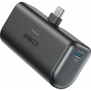 Power Bank ANKER Nano A1653 - Nero - Per Smartphone, iPad Air, iPad Pro, iPhone, iPad, AirPod - 1 x Type-C 18 W - 5000 mAh