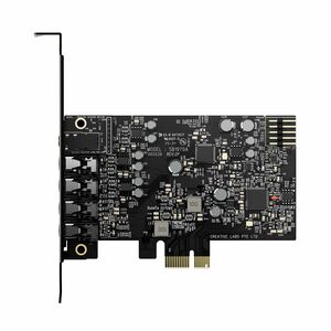 Sound Blaster Audigy Fx Pro SB1970A Sound Board - 7.1 Sound Channels - Plug-in Card - PCI Express - 120 dB - 4 Byte 384 kH