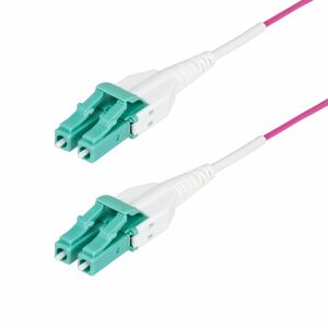 2M (6FT) LC TO LC (UPC) OM4 MULTIMODE FIBER OPTIC CABLE ERIKA VIOLET 50/125ÂµM 40G/100G LOMMF/VCSEL UNIBOOT FIBER JUMPER C