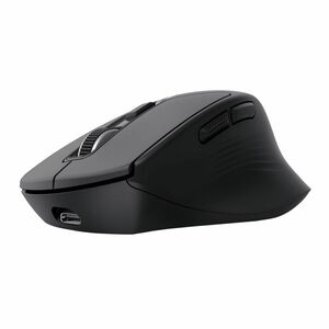 Souris Trust Niven Taille moyenne - Bluetooth/Radio Fréquence - USB 2.0 Type C - Optique - 7 Bouton(s) - Noir - Sans fil -