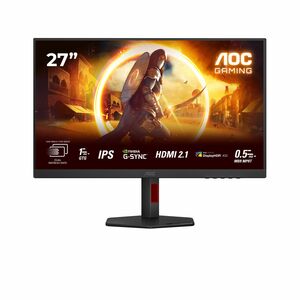 AOC U27G4R 27" Class 4K UHD Gaming LED Monitor - 16:9 - Black, Red - 68.6 cm (27") Viewable - Fast IPS - WLED Backlight - 