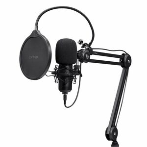 Microphone EMITA II+ avec bras articulé - GXT270-Filtre Anti-Pop et Anti-Vent, Gamer USB Micro avec Directivité Cardioïde 
