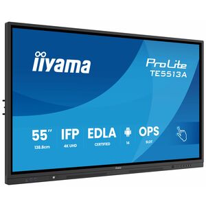 iiyama ProLite TE5513A-B2AG 1386,84 mm 4K UHD LCD Collaboration Display - Rockchip Cortex A72 + A53 - 8 GB - Touchscreen -