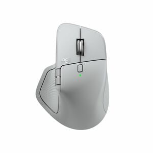 Logitech MX Master 4 Mouse - Bluetooth/Radio Frequency - USB Type C, USB Type A - Darkfield - 8 Button(s) - Pale Gray - Wi
