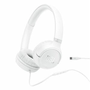 JBL Tune 530C Wired On-ear, Over-the-head Stereo Headset - White - Binaural - Ear-cup - 30 Ohm - 20 Hz to 40 kHz - USB Type C