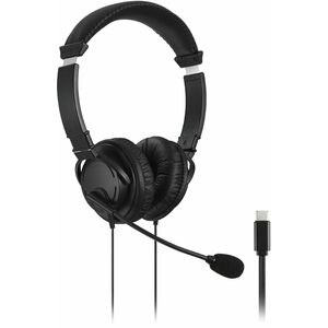 Kensington Classic Wired Over-the-head Stereo Headset - Black - Binaural - Circumaural - 20 Hz to 20 kHz - 182.9 cm Cable 