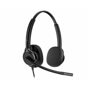 Poly 425 Wired Over-the-head, On-ear Stereo Headset - Black - Microsoft Teams Certification - Binaural - Supra-aural - 198