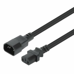 Power Cord/Cable, C14 Male to C13 Female (kettle lead), Monitor to CPU, 3m, 10A, Black, Lead, Lifetime Warranty - For PDU,