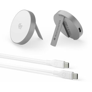 dbramante1928 ApS RE-CHARGE Induction Charger - Aluminium - For Qi2-enabled Device, MagSafe-enabled Device - Input connect