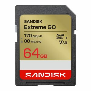 ""Carte SDXC SanDisk - 64 Go - Classe 10/UHS-I (U3) - V30 - 1 - 170 Mo/s en Lecture""