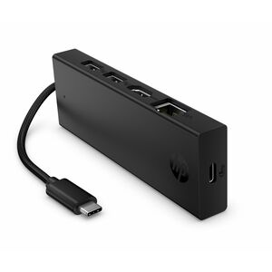 HP C型 USB 扩展插口 用于 台式计算机 - 充电功能 - 90 W - 便携式 - 4K @ 60Hz, 4K - 3840 x 2160 - 3 x USB端口 - 2 x USB A 型端口 - USB Type-A - 1 x U