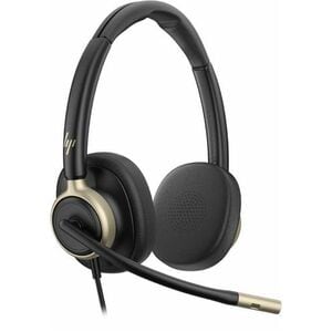 Poly Mission 825 Com fios Na orelha Estéreo Fone de ouvido - Preto - Binaural - Supra-aural - USB