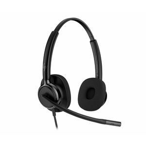 Poly Mission 400 425 Com fios Headset, Na orelha Estéreo Fone de ouvido - Preto - Microsoft Teams Certification - Binaural