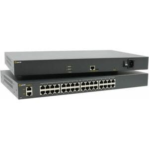 IOLAN SCR036 Console Server: 34 x Console Management Ports (32 x RS232 RJ45 2 x USB) 2 x 1G Ethernet Uplink Ports AC Power