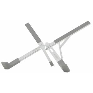 MOBILIS Height Adjustable Notebook Stand - Up to 43.2 cm (17") Screen Support - Aluminium - Black - For Notebook, PC, Univ