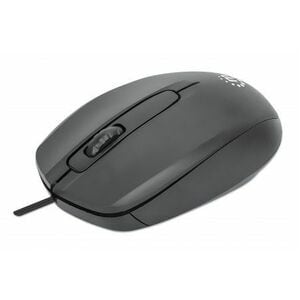 Comfort II USB Wired Mouse, Black, 1000dpi, USB-A, Optical, Ambidextrous, Portable/Compact, Three Button with Scroll Wheel