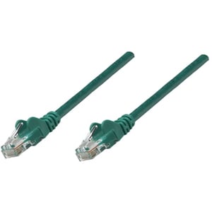 Network Patch Cable, Cat6A, 0.25m, Green, Copper, S/FTP, LSOH / LSZH, PVC, RJ45, Gold Plated Contacts, Snagless, Booted, L