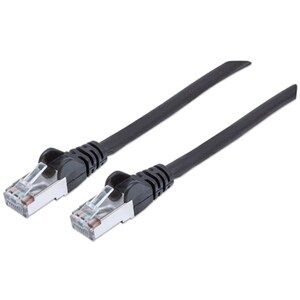 Network Patch Cable, Cat6, 2m, Black, Copper, S/FTP, LSOH / LSZH, PVC, RJ45, Gold Plated Contacts, Snagless, Booted, Lifet