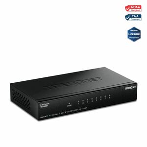 Commutateur Ethernet TRENDnet TEG-S381 8 Ports - 2.5 Gigabit Ethernet - 2.5GBase-T - Conforme aux normes TAA - 2 Couche su