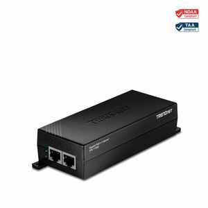 Injecteur PoE++ TRENDnet TPE-116GI - Conforme aux normes TAA - 1 x Gigabit Ethernet Port(s) d'entrée - 60 W