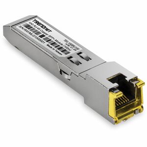 SFP+ TRENDnet TEG-10GBRJ100 - Conforme aux normes TAA - Pour Réseau de Données, Réseau Fibre Optique - Paire torsadée10 Gi