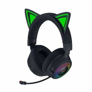 Casque de jeu Razer Kraken Kitty V3 Pro - Câblé / Sans fil - Design Sur tête - Stéréo - Couleur Noir - Binaural - Circumau