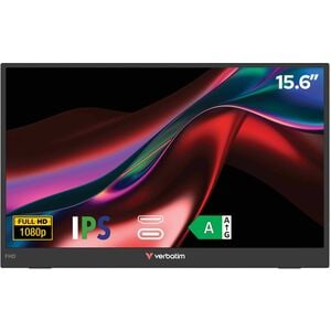Verbatim Light 16" Class Full HD LCD Monitor - 16:9 - 15.6" Viewable - In-plane Switching (IPS) Technology - 1920 x 1080 -