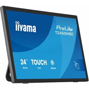 iiyama ProLite T2455MSC-B2 24 Zoll Klasse LCD-Touchscreen-Monitor - 16:9 Format - 5 ms Reaktionszeit - Webcam - 60,5 cm (2