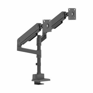ORIGIN Desk Mount for Monitor, Display - Black - Height Adjustable - 2 Display(s) Supported - 17" (43.18 cm) to 35" (88.90