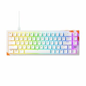 CHERRY XTRFY K5 PRO TMR Gaming Keyboard - Compact - Cable Connectivity - USB Type A Interface - RGB LED - Transparent Whit