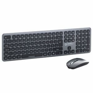 ConnektGear KB238 Keyboard & Mouse - English (UK) - USB Wireless RF 2.40 GHz Keyboard - 111 Key - Keyboard/Keypad Color: S
