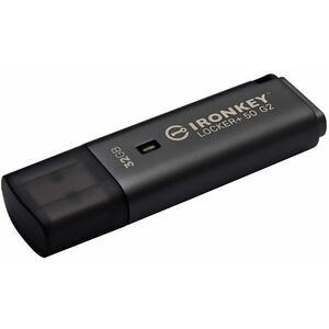 IronKey Locker+ 50 G2 32 GB USB 3.0, USB 3.1 Flash Drive - 256-bit AES-XTS, 256-bit AES - TAA Compliant - 145 MB/s Read Sp