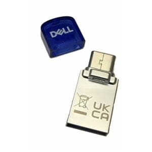 Dell 256 GB USB 3.2 Type A, USB 3.2 Type C, USB 2.0, USB 3.0, USB 3.1 (Gen 1), USB 3.2 (Gen 1) Flash Drive - 200 MB/s Read