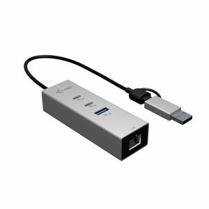 Hub combo USB/Ethernet i-tec - USB Tipo A, USB Type-C - 640 MB/s - Disco rigido, Tastiera, Computer portatile, Tablet, Des