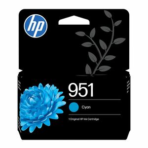 HP 951 Original Inkjet Ink Cartridge - Cyan - 1 Pack - 535 Pages