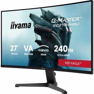 iiyama G-MASTER Red Eagle GC2784HSU-B1 27" Class Full HD Curved Screen Gaming LCD Monitor - 16:9 - Black - 68.6 cm (27") V