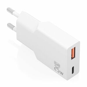 CARGADOR GAN ULTRA DELGADO 25W 1XUSB-C PD3.0 QC4.0 1XUSB QC3.0
