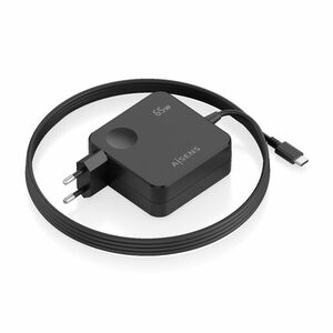 CARGADOR 65W PD3.0 1XUSB-C 1.5M NEGRO