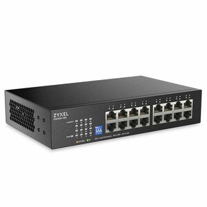 ZYXEL GS1100 GS1100-16S 16 Ports Ethernet Switch - Gigabit Ethernet - 10Base-T, 100Base-TX, 1000Base-T - 2 Layer Supported