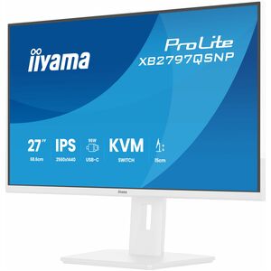 iiyama ProLite XB2797QSNP-W1 27 Zoll Klasse WQHD LED-Monitor - 16:9 Format - Matt-weiß - 68,6 cm (27 Zoll) Viewable - IPS-