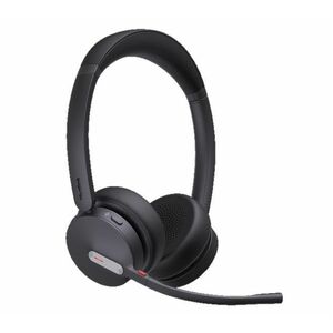 Yealink BH70 Wireless Over-the-head Stereo Headset - Microsoft Teams Certification - Binaural - Supra-aural - 5000 cm - Bl
